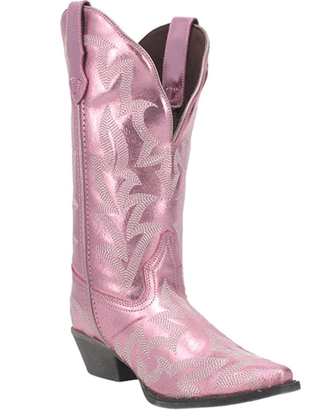Laredo 52464 Pink Metallic dream girl western cowgirl boots Sz 7.5